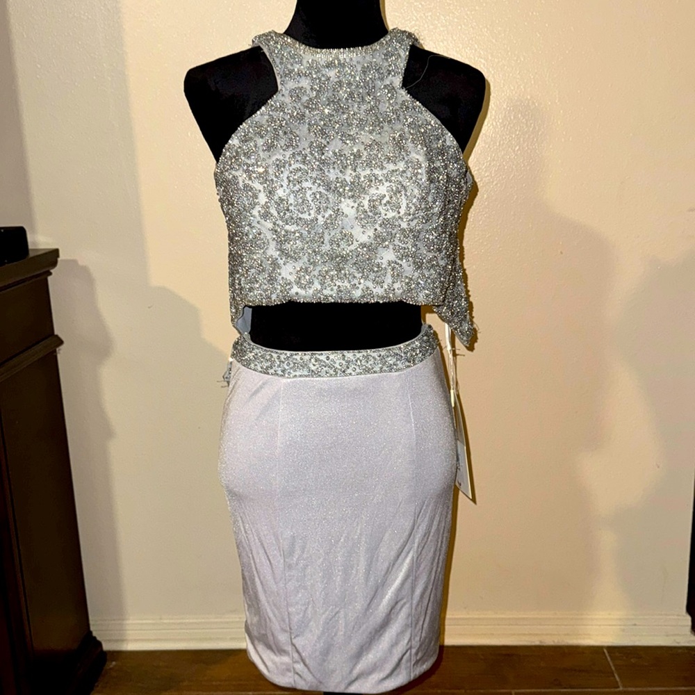 Gray ‘Vienna Prom’ Two-Piece